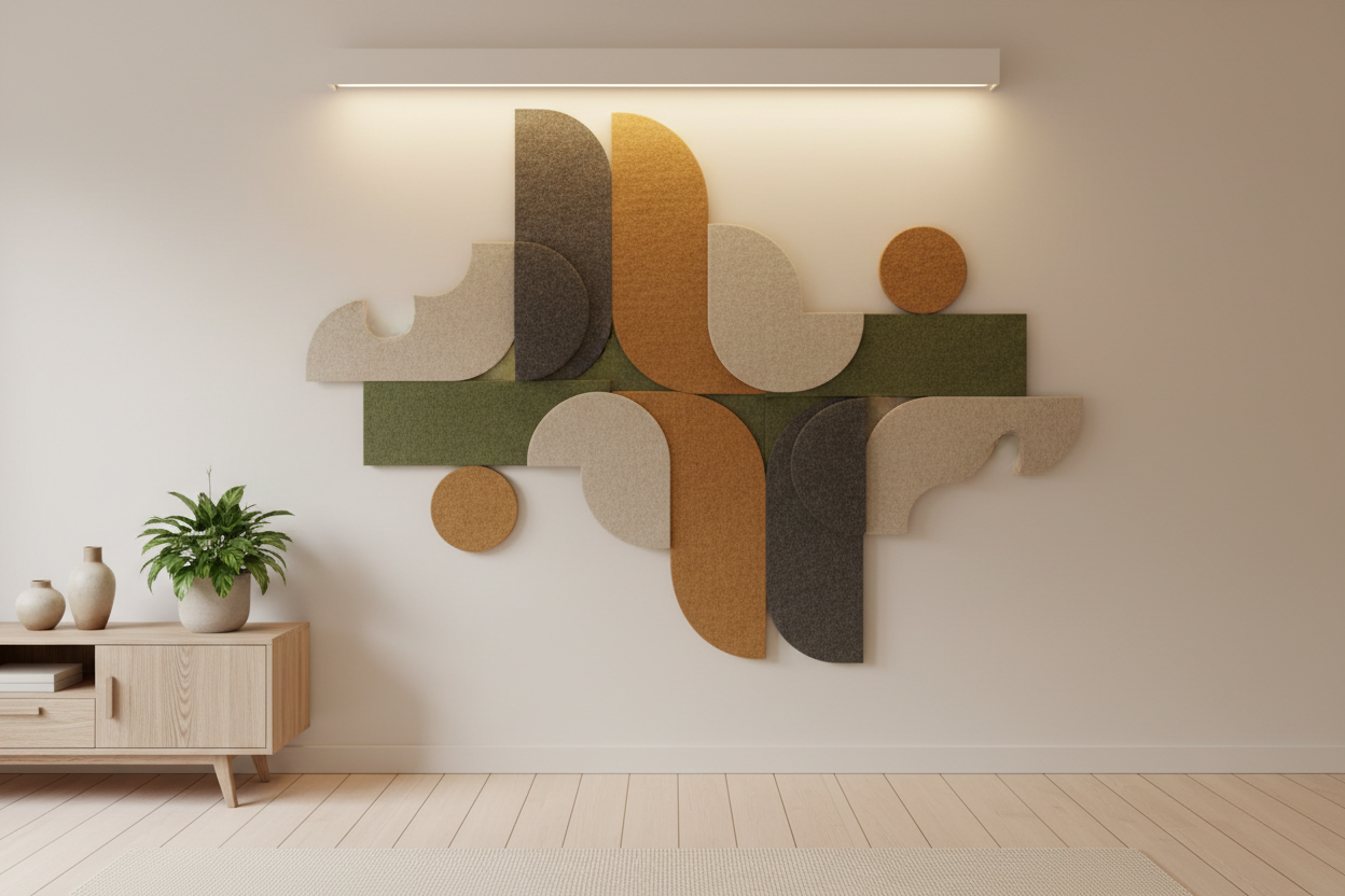 Wandkunst van PET vilt