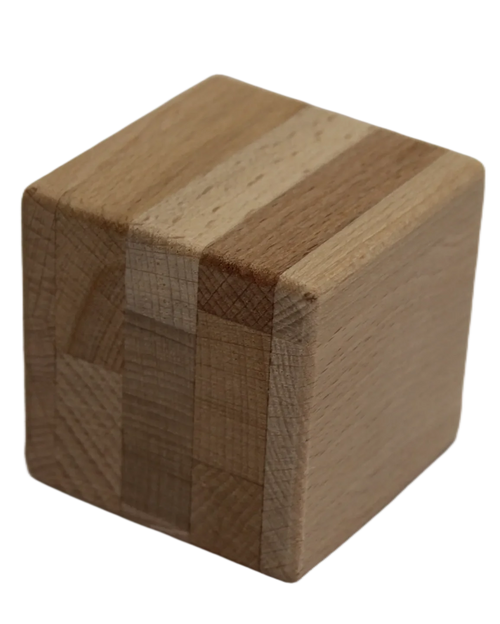 Beukenhouten blok vierkant