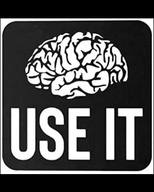 Houten sign met tekst use it