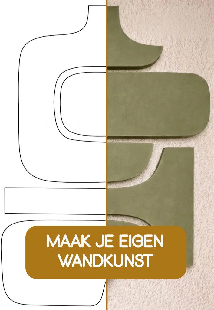 Eigen Ontwerp Wandkunst van PET Vilt | Op Maat Gemaakt