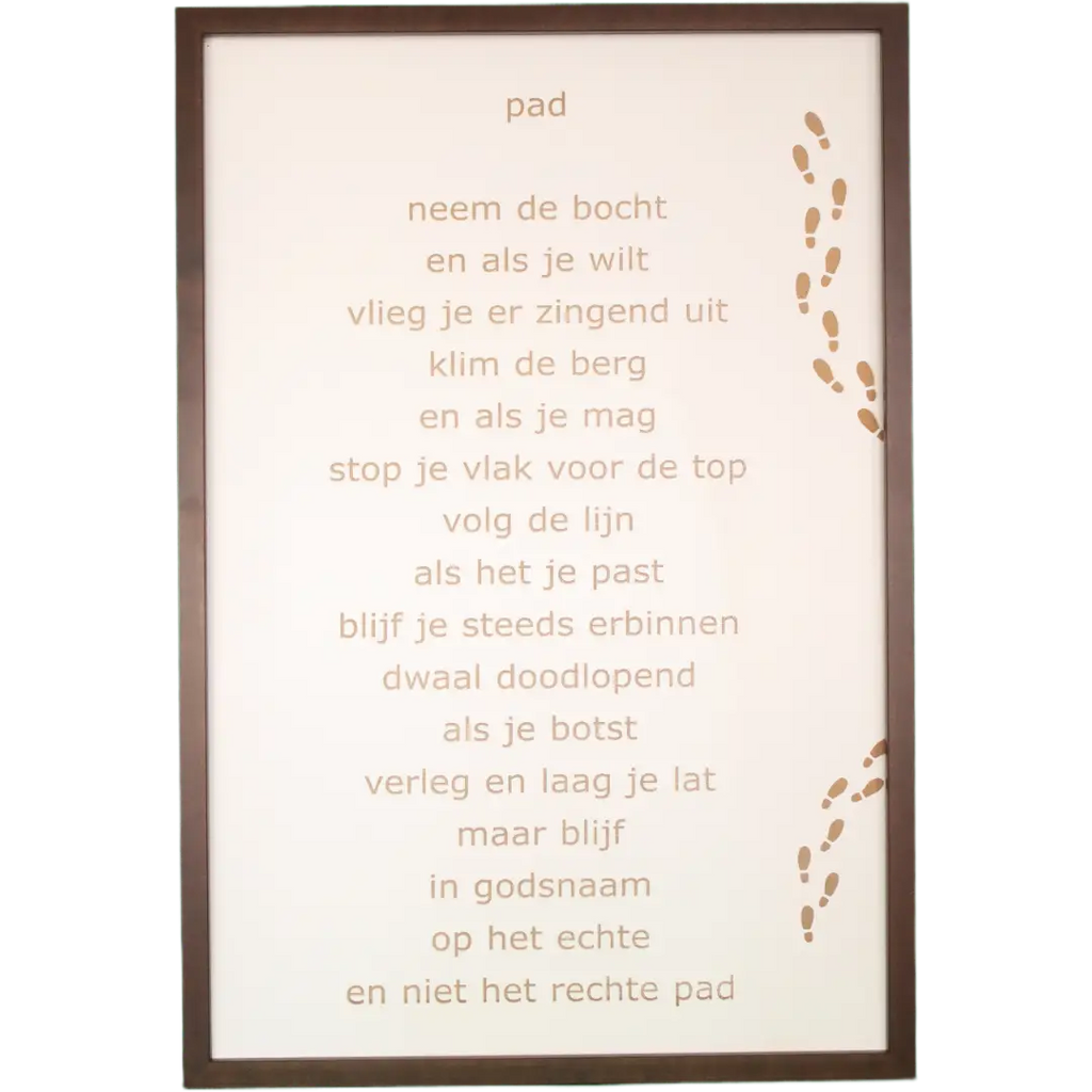 Tekst of Gedicht op Hout – Gepersonaliseerde Lasergravure