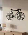 Geometrische racefiets - houten wanddecoratie