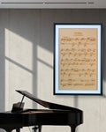 Bladmuziek op Hout – Gelaserde Notenbalk Wanddecoratie