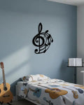 Muzieknoot Houten Sign – Lasergravure Wanddecoratie