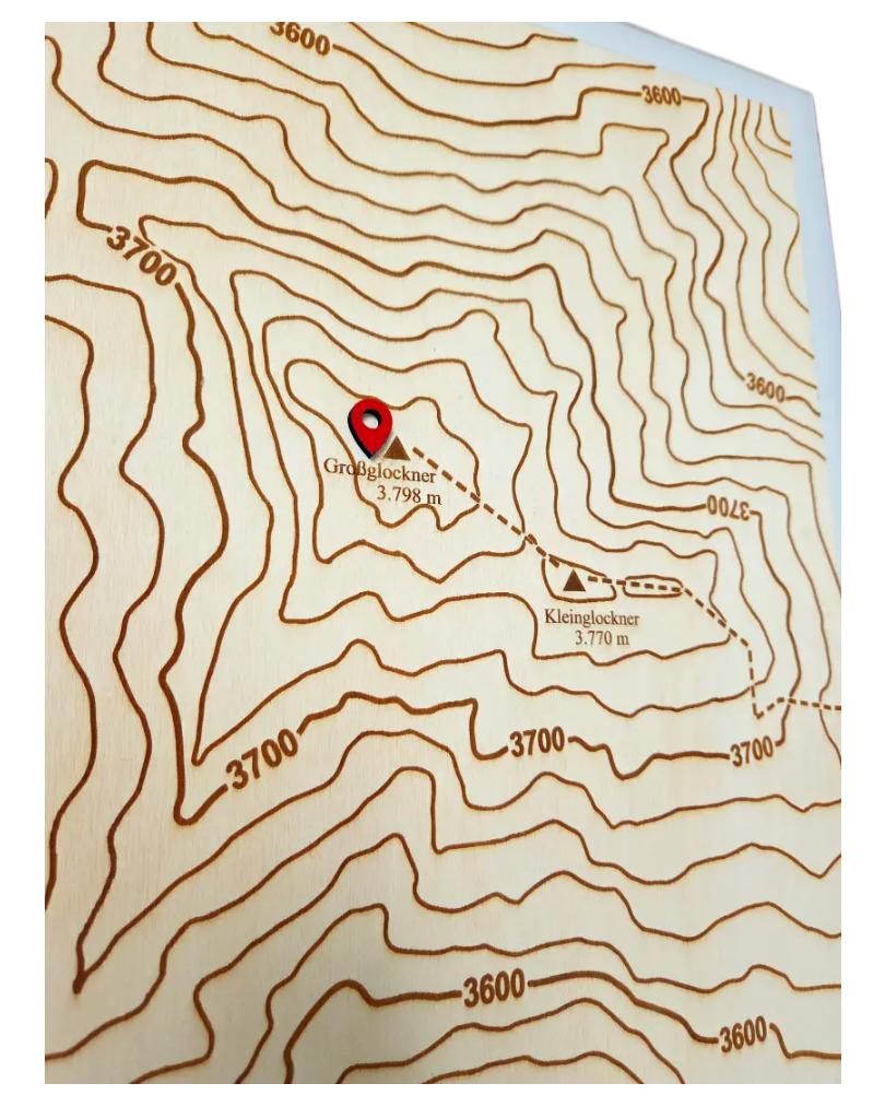 topografische kaart hoogtelijnen