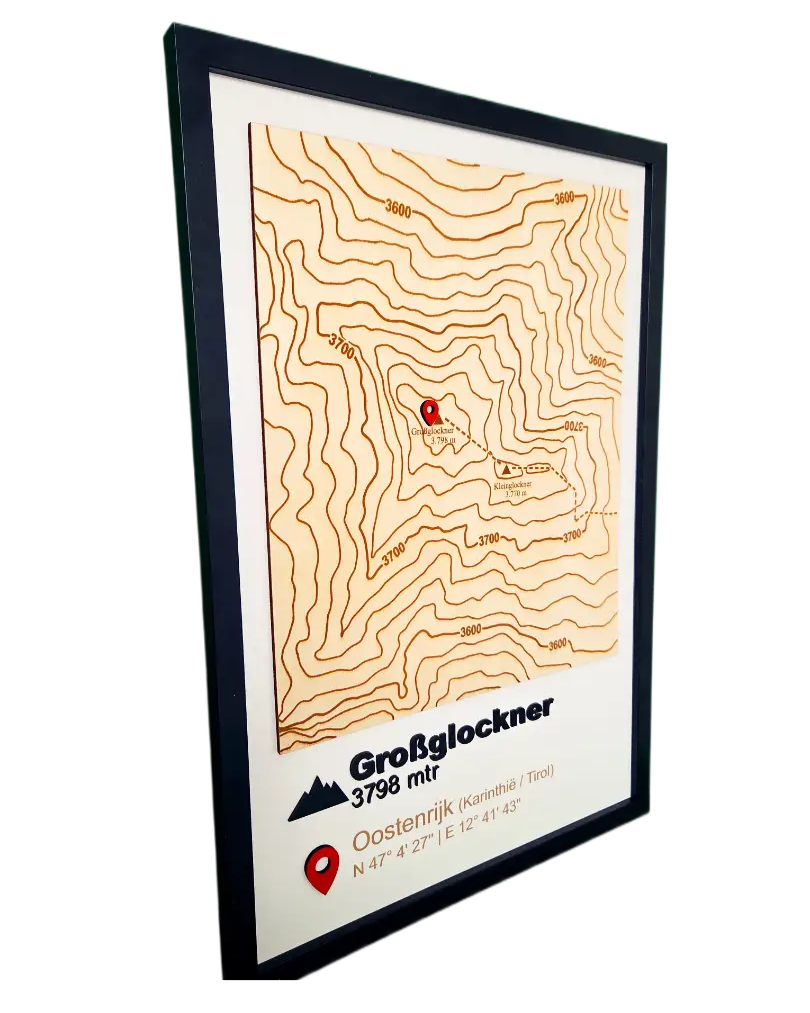 topografische kaart hoogtelijnen