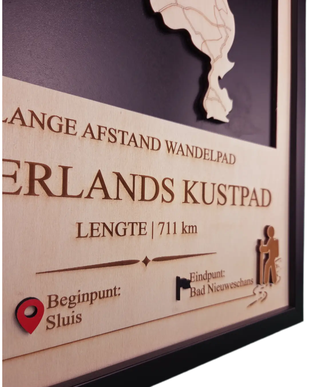 Houten lange afstand wandelpad