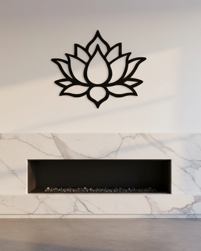 Lotus – wandpaneel - muurdecoratie