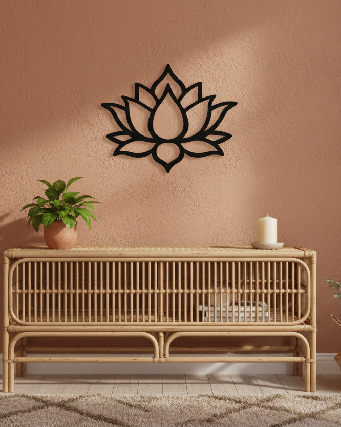 Lotus – wandpaneel - muurdecoratie